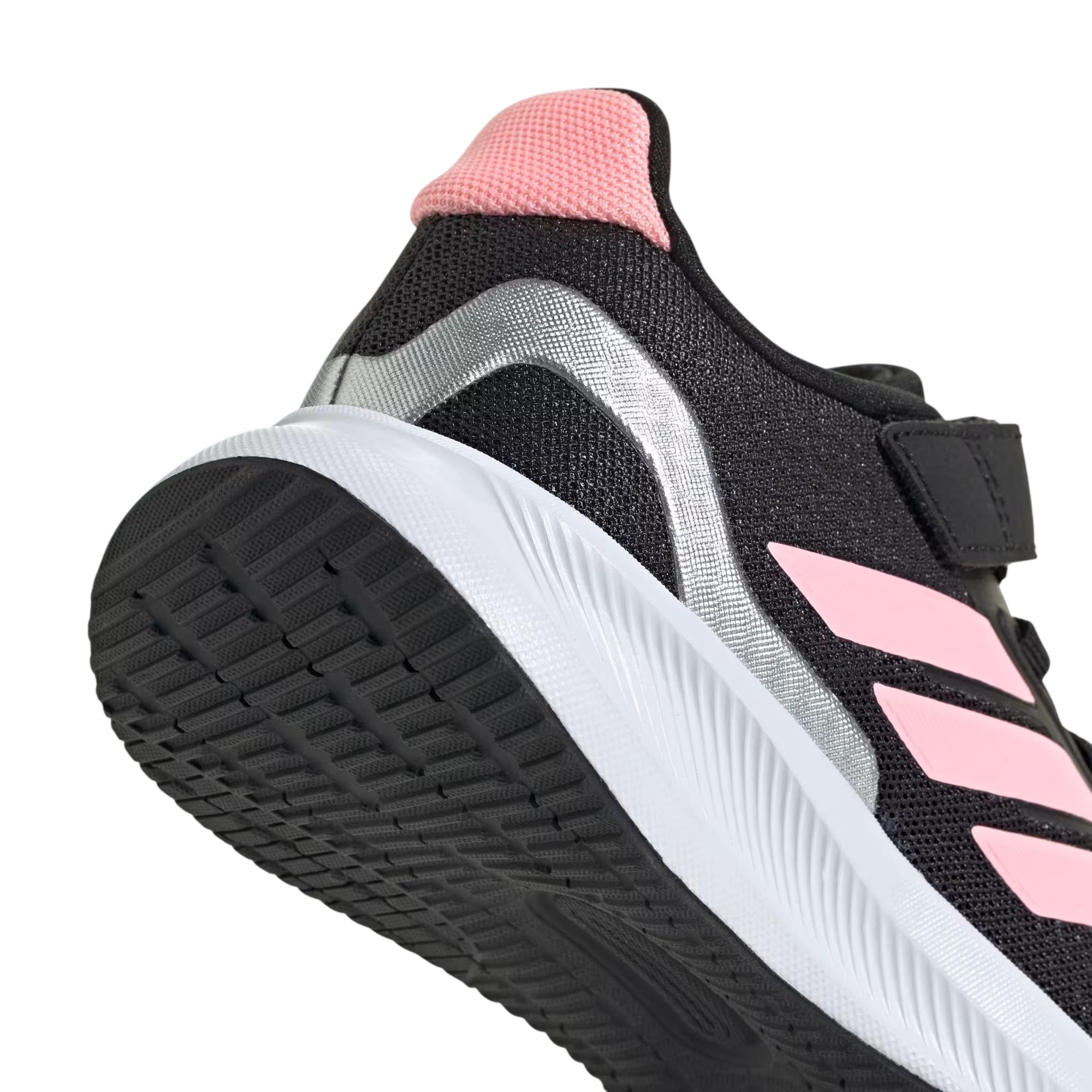 Scarpa Junior con iconiche 3 stripes Rosa e tomaia in mesh leggero 