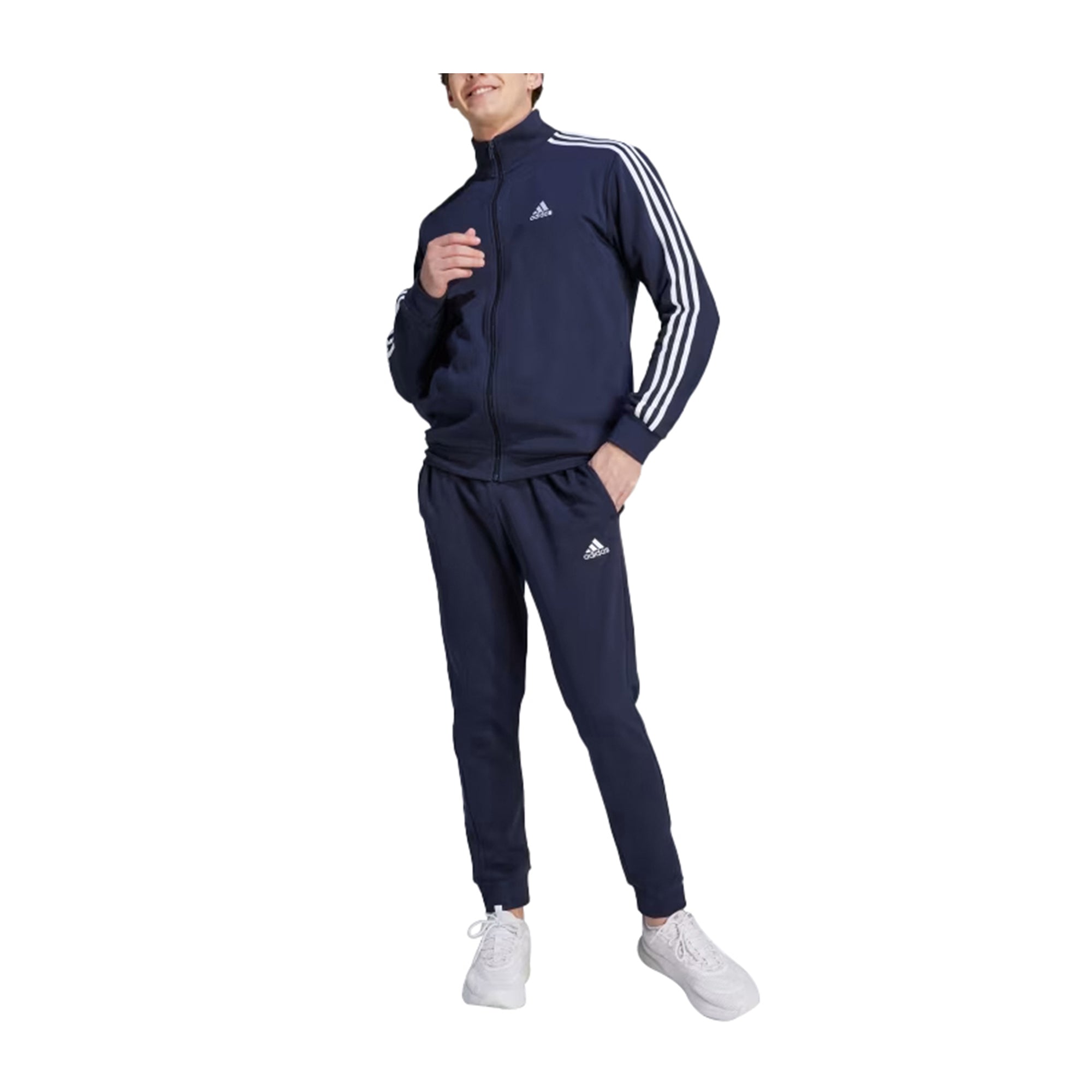 Tuta Uomo Adidas modello Basic 3-Stripes Blu