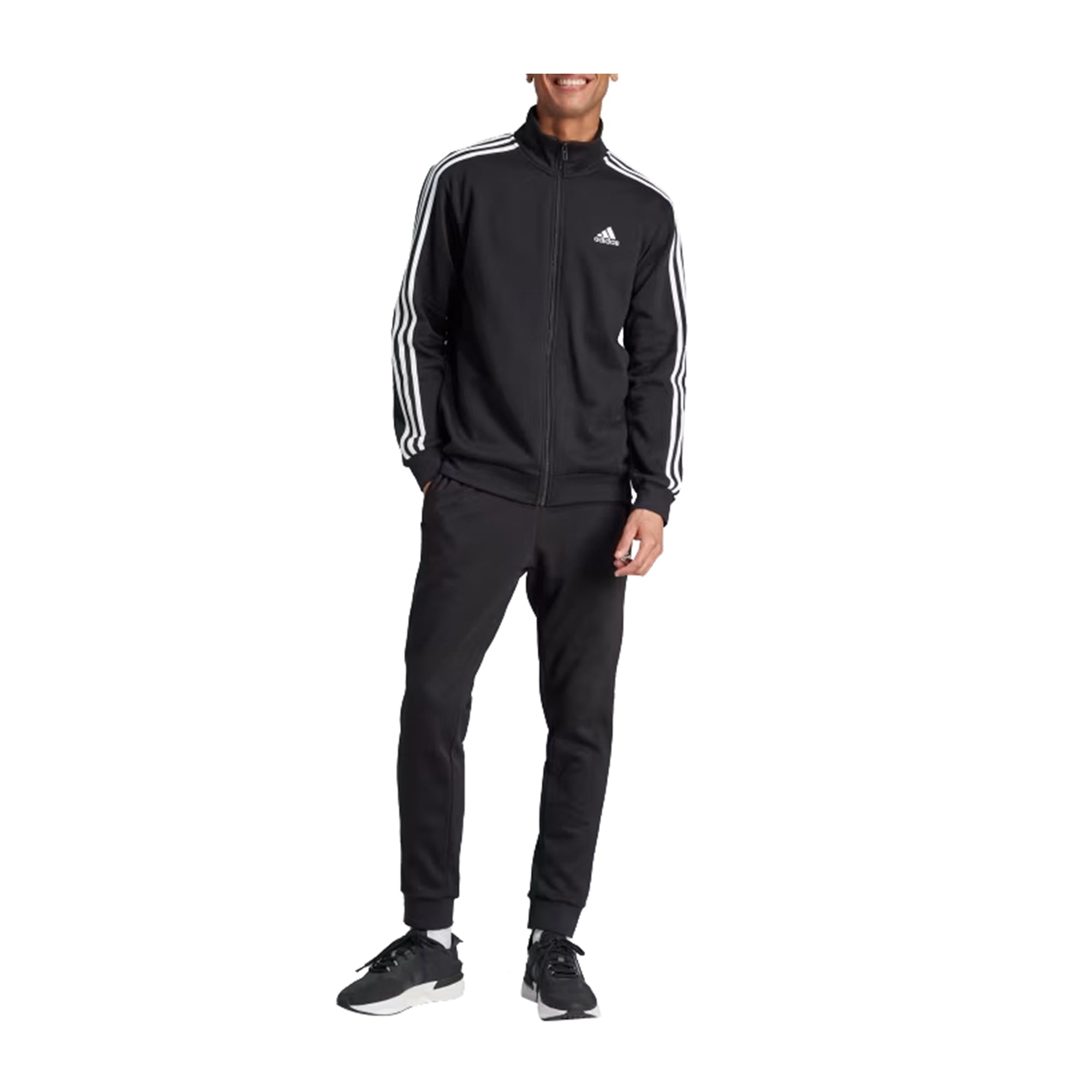 Tuta Uomo Adidas modello Basic 3-Stripes Nero