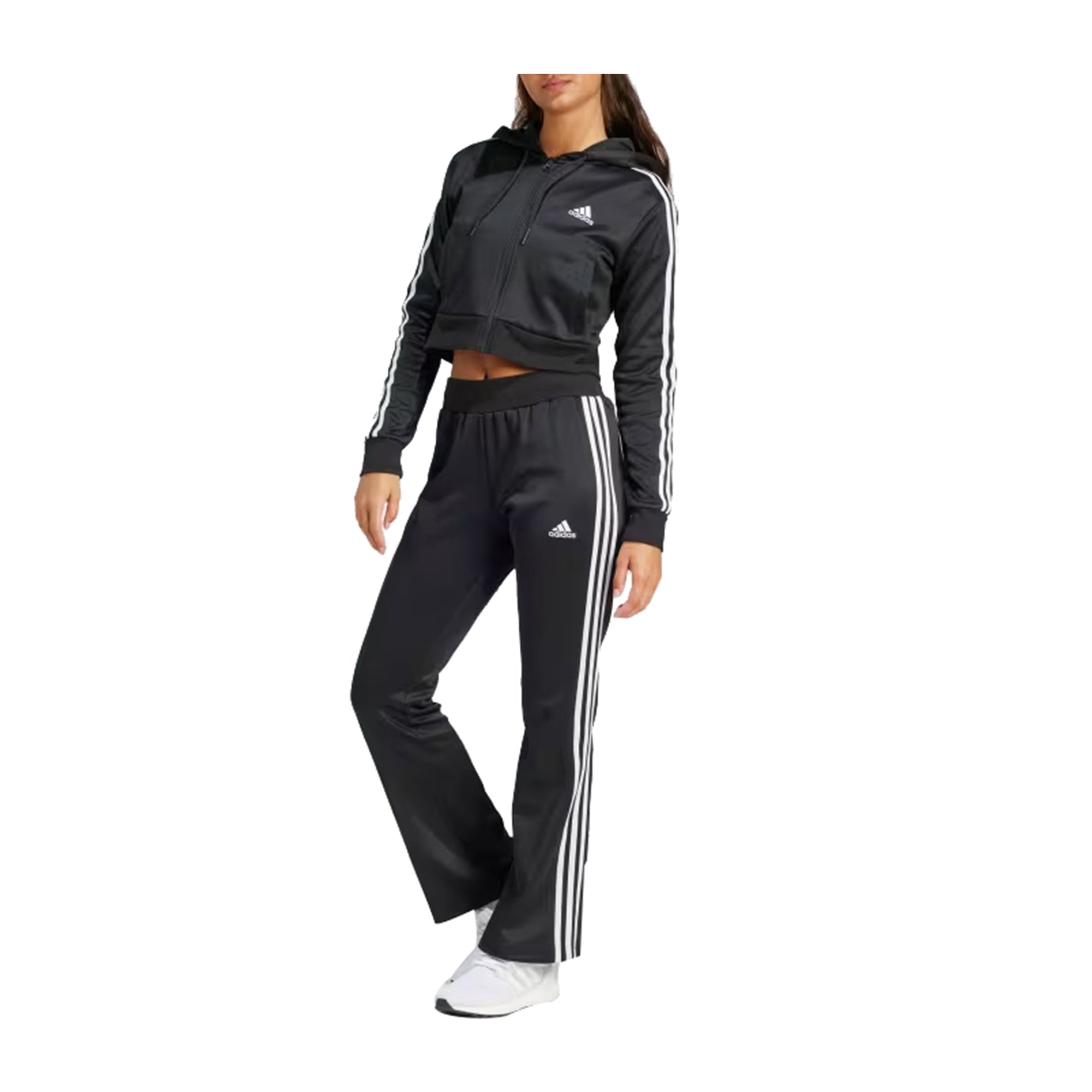 Tuta Donna Adidas modello Glam Nero Slim Fit