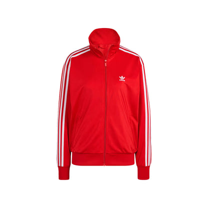 Felpa Donna Acetata Adidas Rossa con Zip