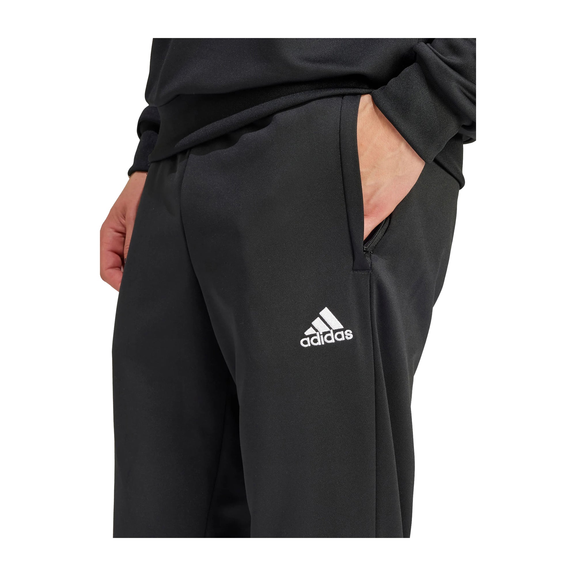 Tuta Uomo Adidas Sportiva Nera con Cappuccio