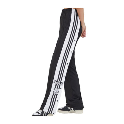 Pantalone Donna Adidas Bottoni Laterali Nero