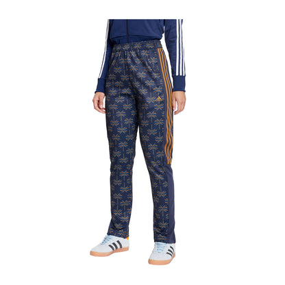 Pantalone Donna Blu Adidas Zip sul Fondo