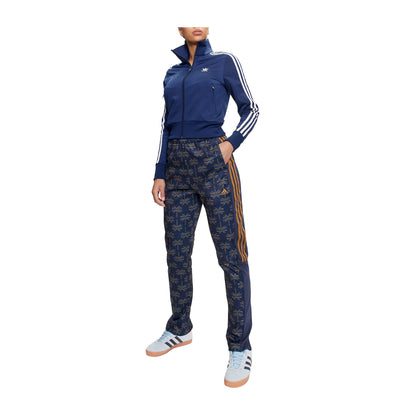 Pantalone Donna Blu Adidas Zip sul Fondo