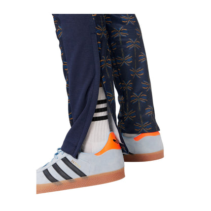 Pantalone Donna Blu Adidas Zip sul Fondo