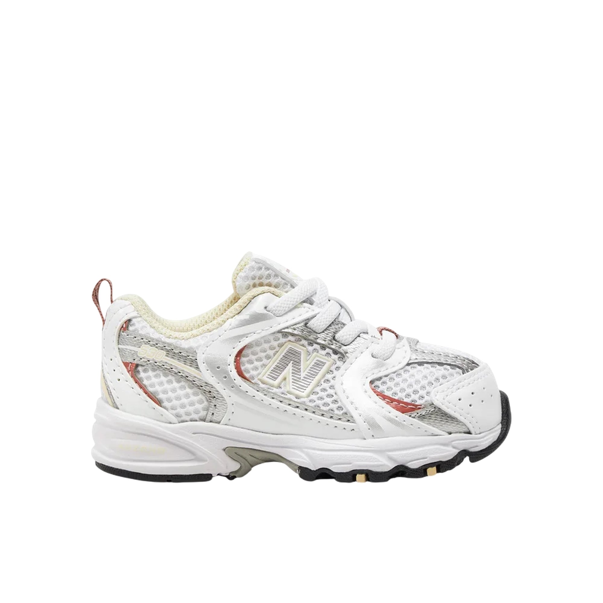 Sneakers Junior 530 Bianca, con lacci e logo laterale iconico