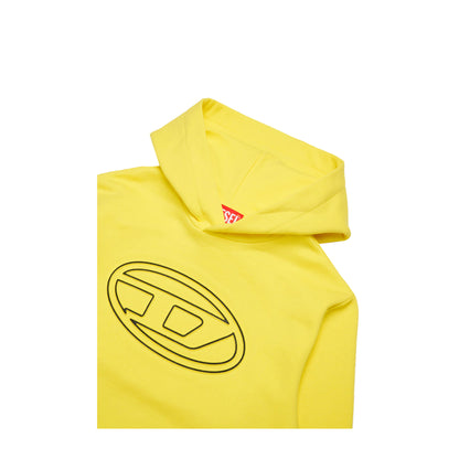 Felpa Junior Diesel modello Sbigovalhood Over Giallo