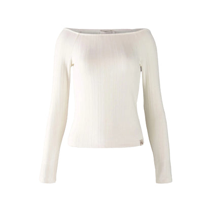 Top Donna Bianco Calvin Klien Spalle Scoperte