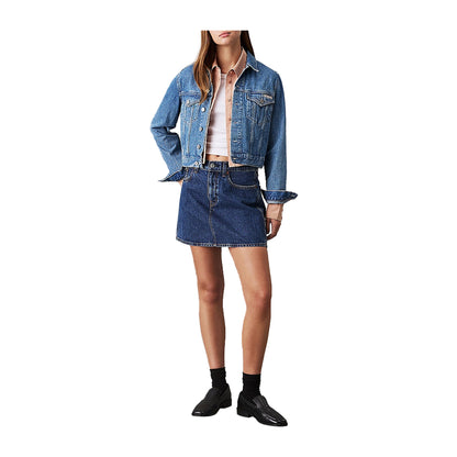 Giacca Donna in denim modello cropped