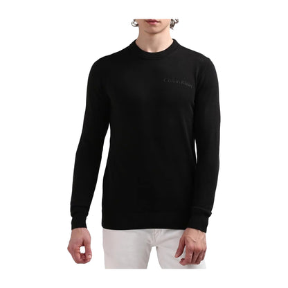 Pullover Uomo Institutional Calvin Klein Nero