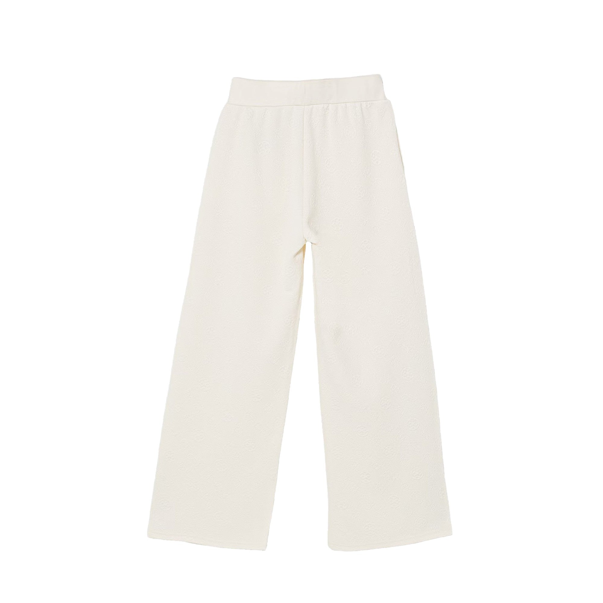Pantalone Bambina da tuta con logo all over beige retro