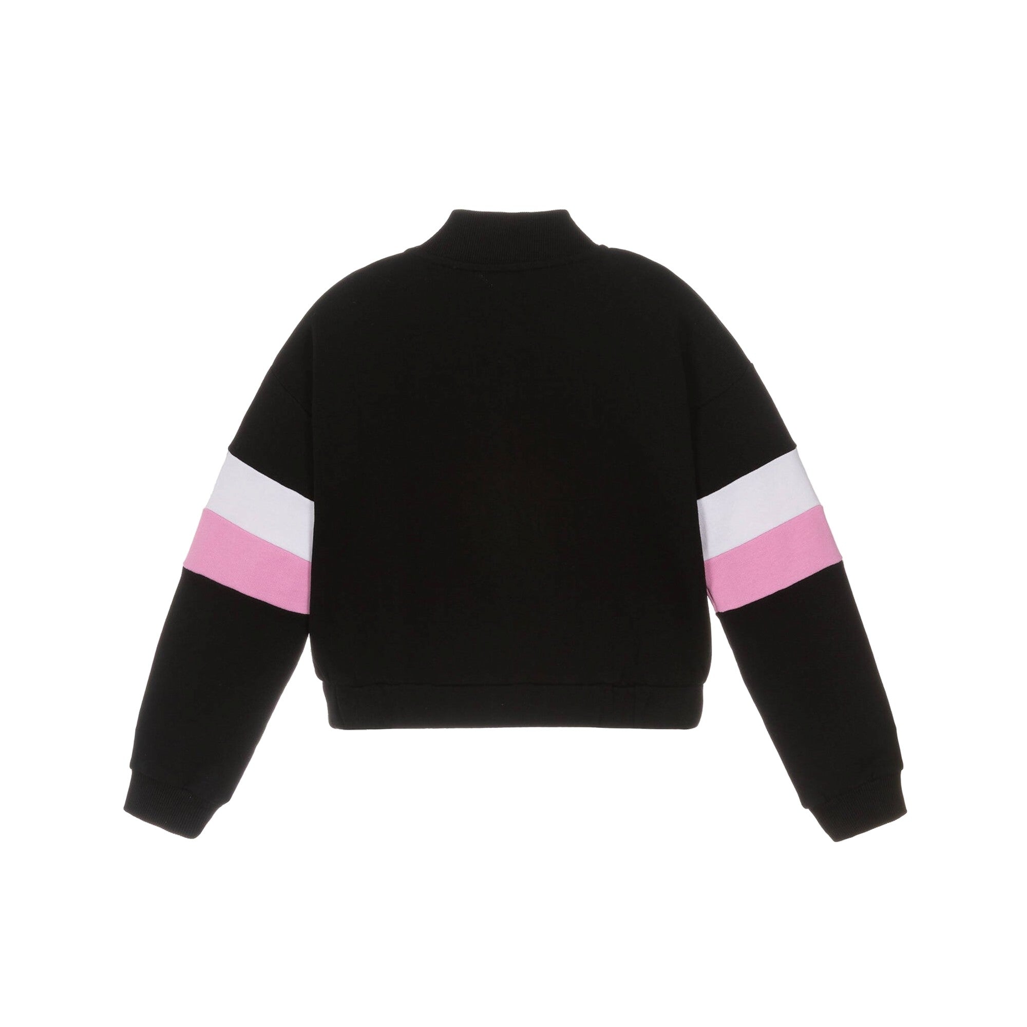 Felpa Bambina con zip frontale retro