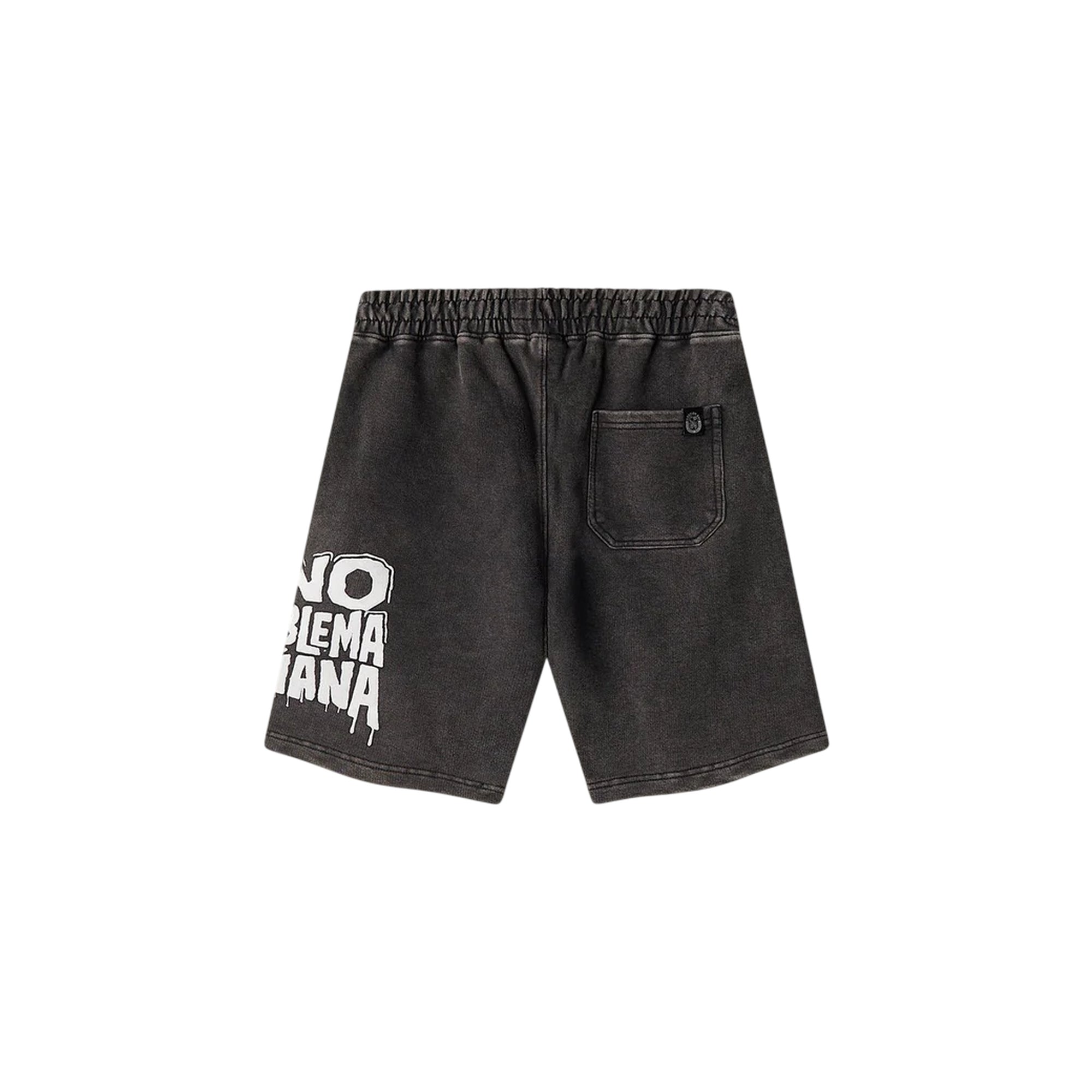 Bermuda Junior in felpa "Melted Manana" Nero retro