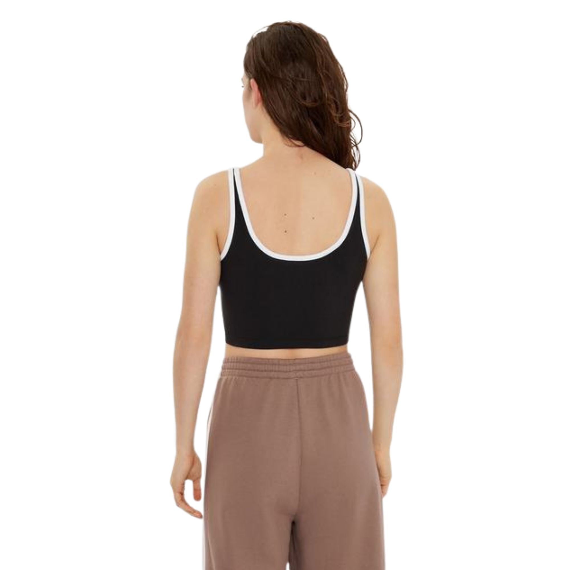 Top Donna con logo Trefoil posizionato centralmente sul davanti
