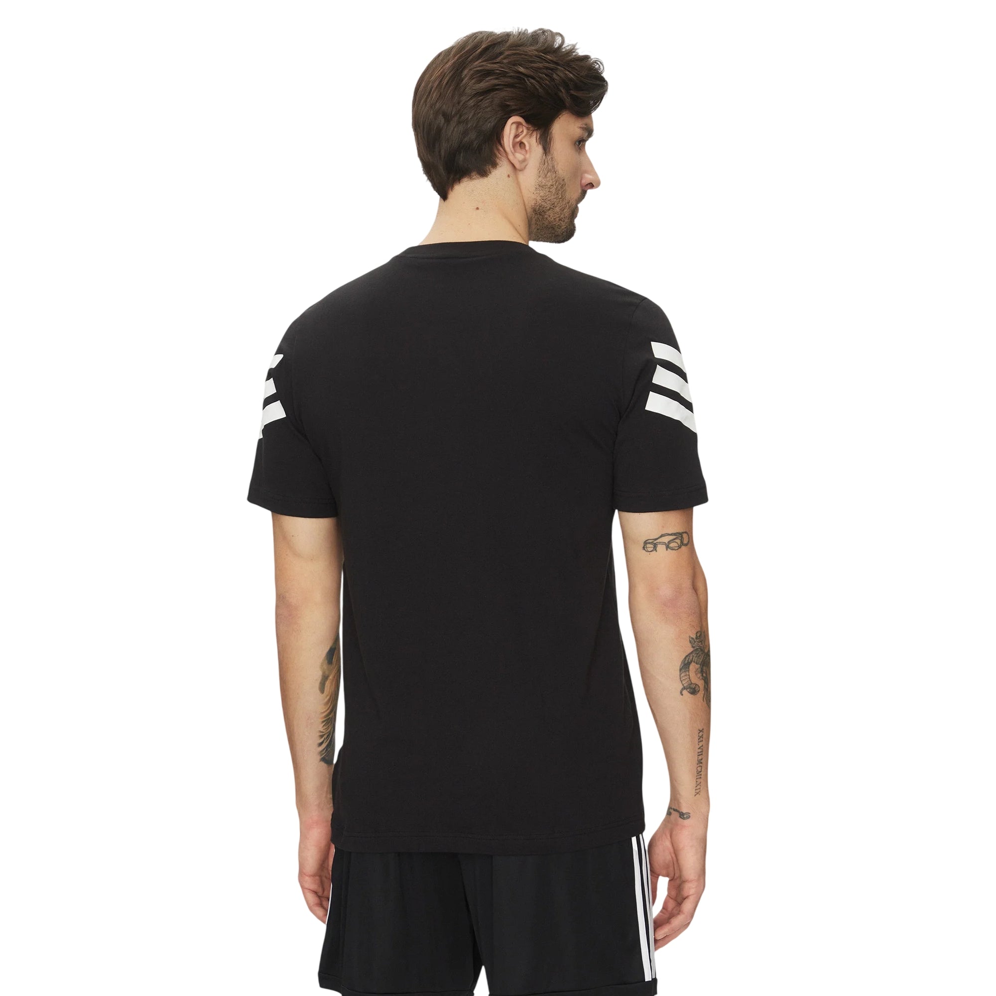 T-shirt uomo Future Icons 3Stripes Nero Regular Fit - retro