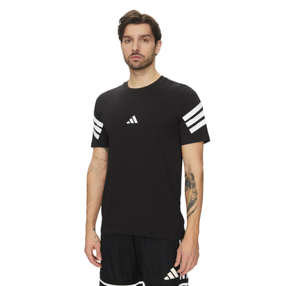 T-shirt uomo Future Icons 3Stripes Nero Regular Fit