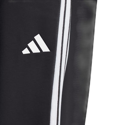 Pantalone donna nero Essentials con risvolto in french terry a 3stripes dettaglio