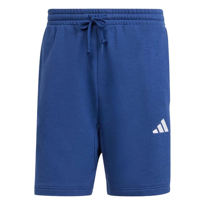 Bermuda Uomo Blu, Essential con iconiche 3 stripes Bianche 