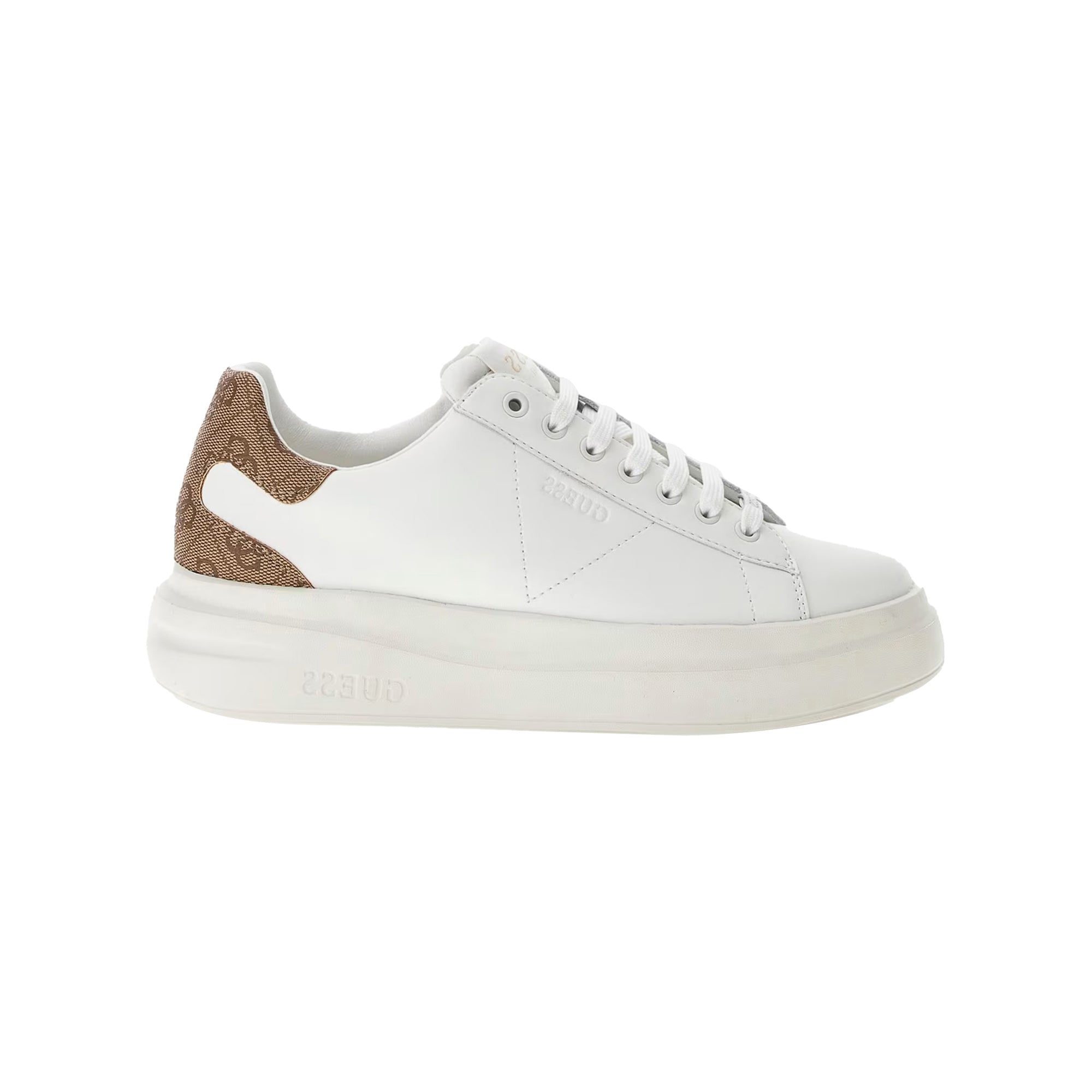 Guess Sneakers Donna Elbina con inserto retro 4G logo marrone