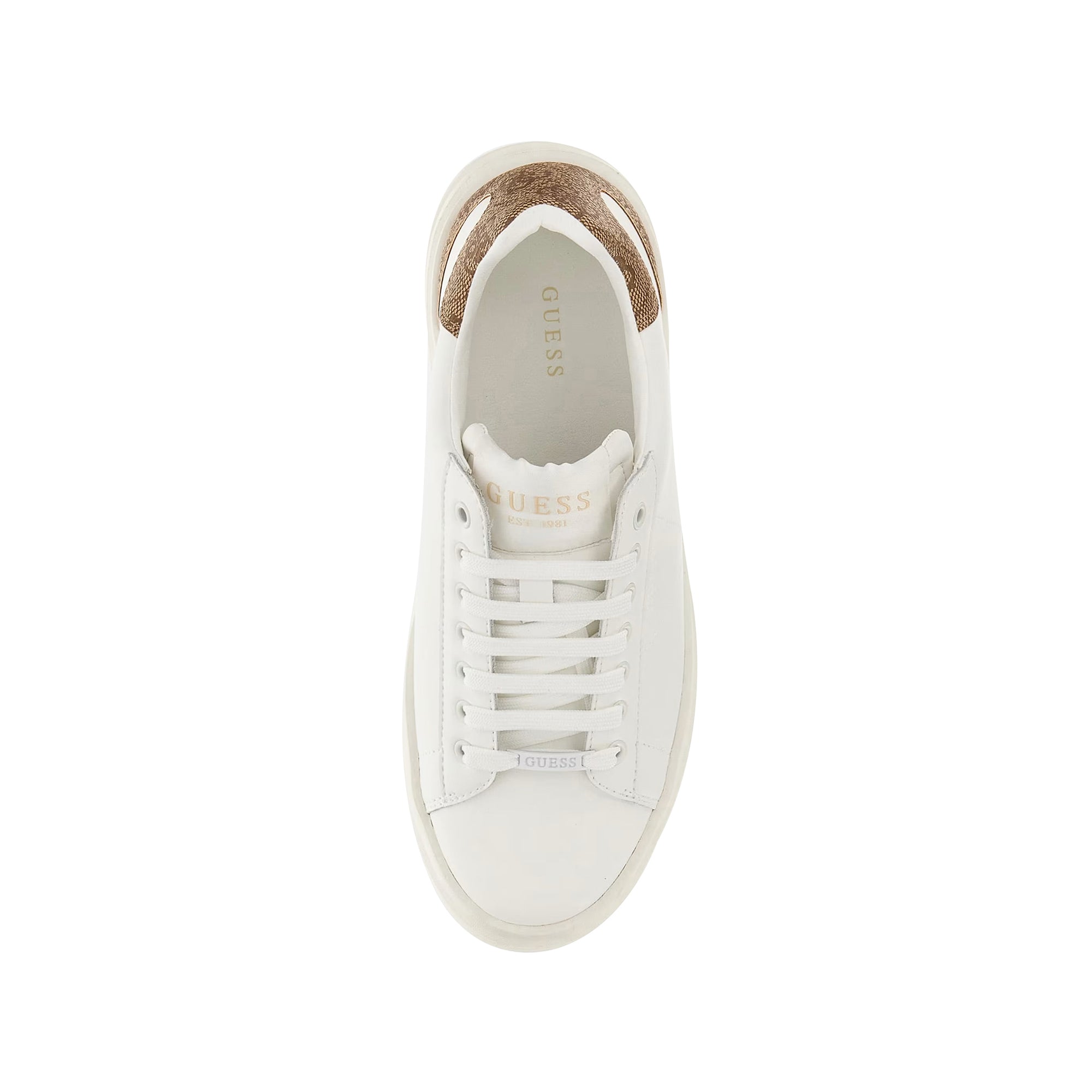 Guess Sneakers Donna Elbina con inserto retro 4G logo marrone