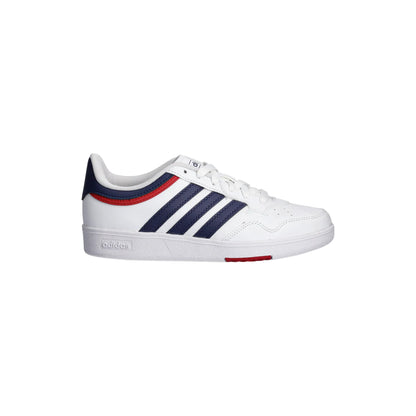 Sneakers Junior Hoops 4.0 Bianco/Blu, con punta traforat
