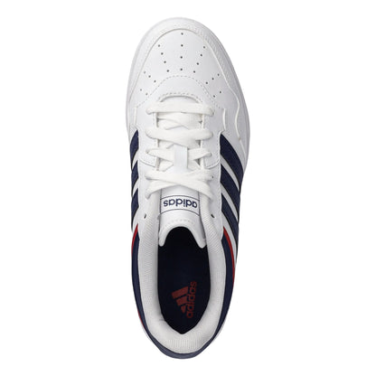 Sneakers Junior Hoops 4.0 Bianco/Blu, con punta traforat