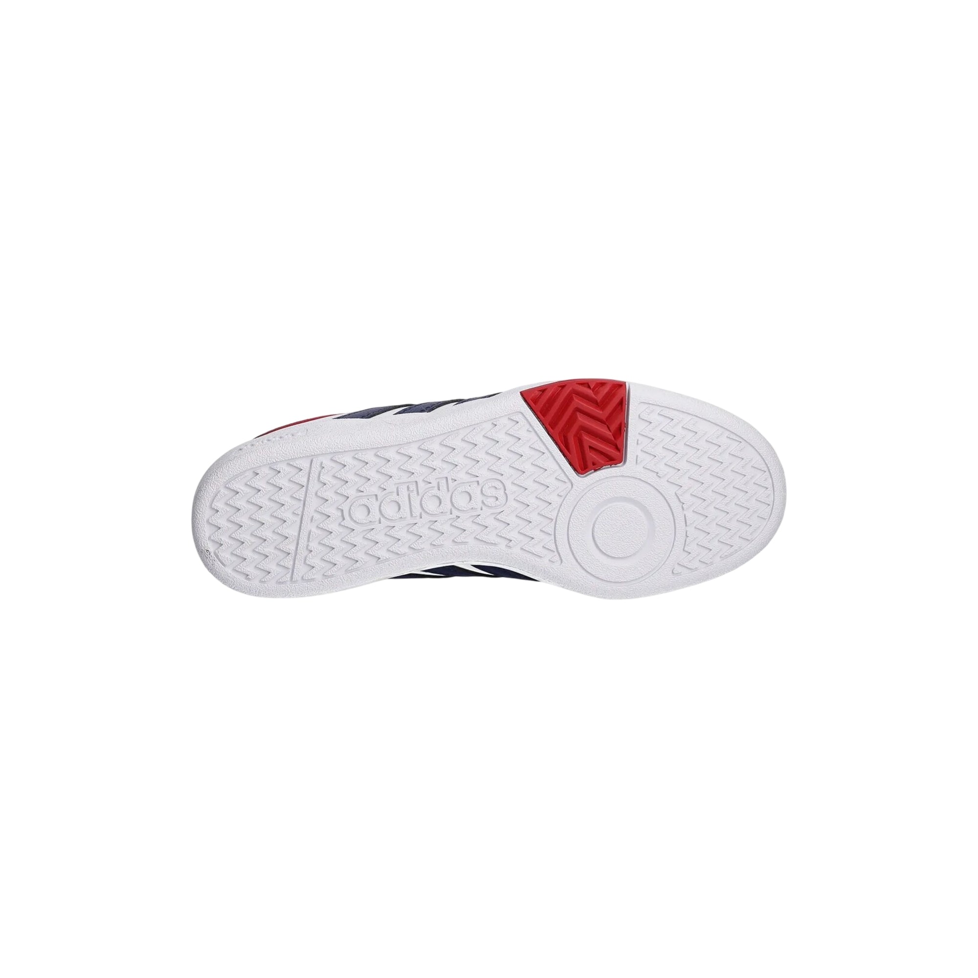 Sneakers Junior Hoops 4.0 Bianco/Blu, con punta traforat
