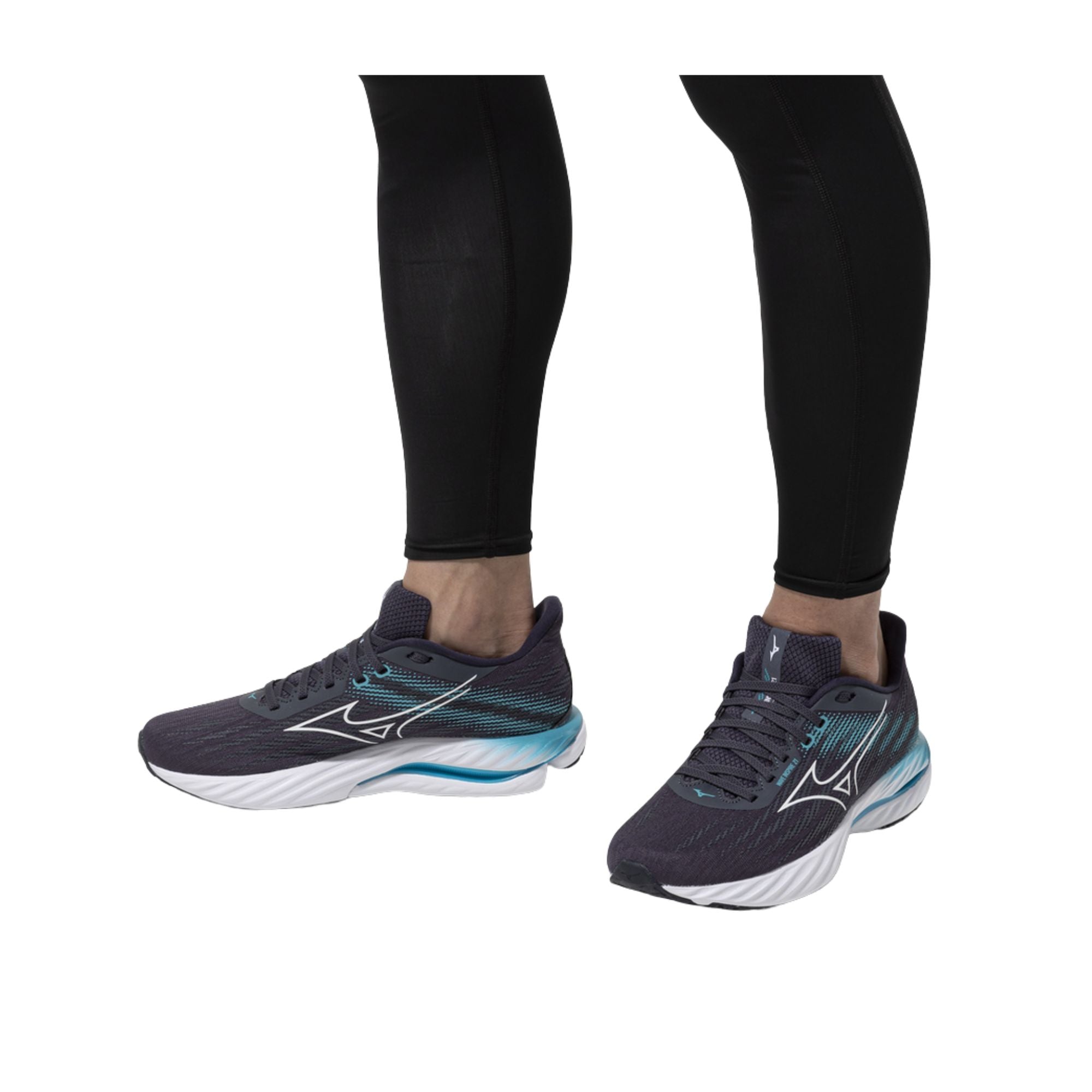 Scarpa Uomo, Wave Inspire 21, da running con tomaia Grigio/Celeste