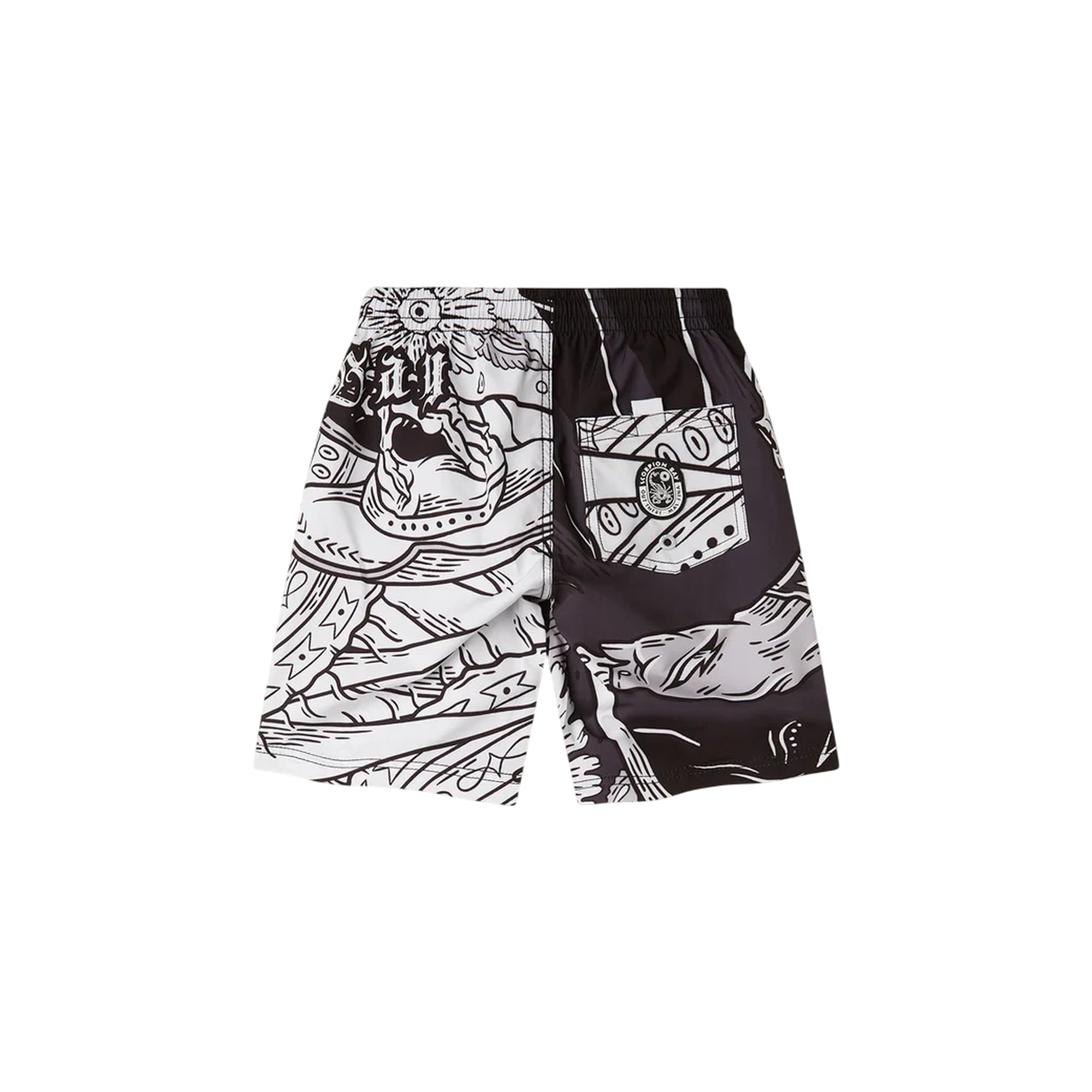 Costume jam Bambino con stampa "Surf Rodeo" retro