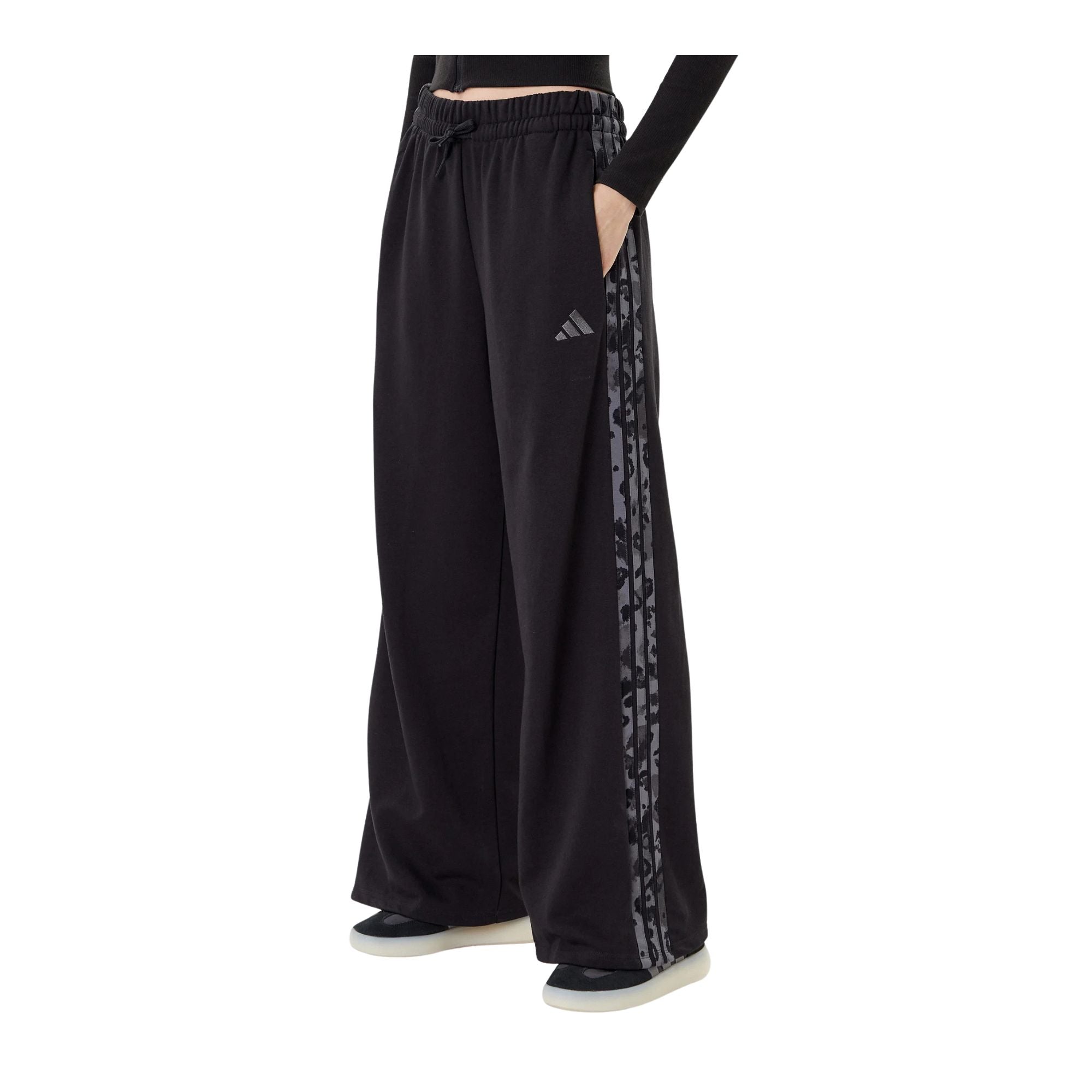 Pantalone Donna da tuta, dalla vestibilità ampia, con dettaglio animalier 