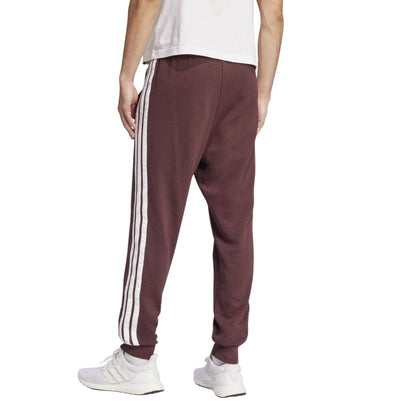 Pantalone Uomo sportivo Bordeaux, con coulisse ed iconiche 3 stripes