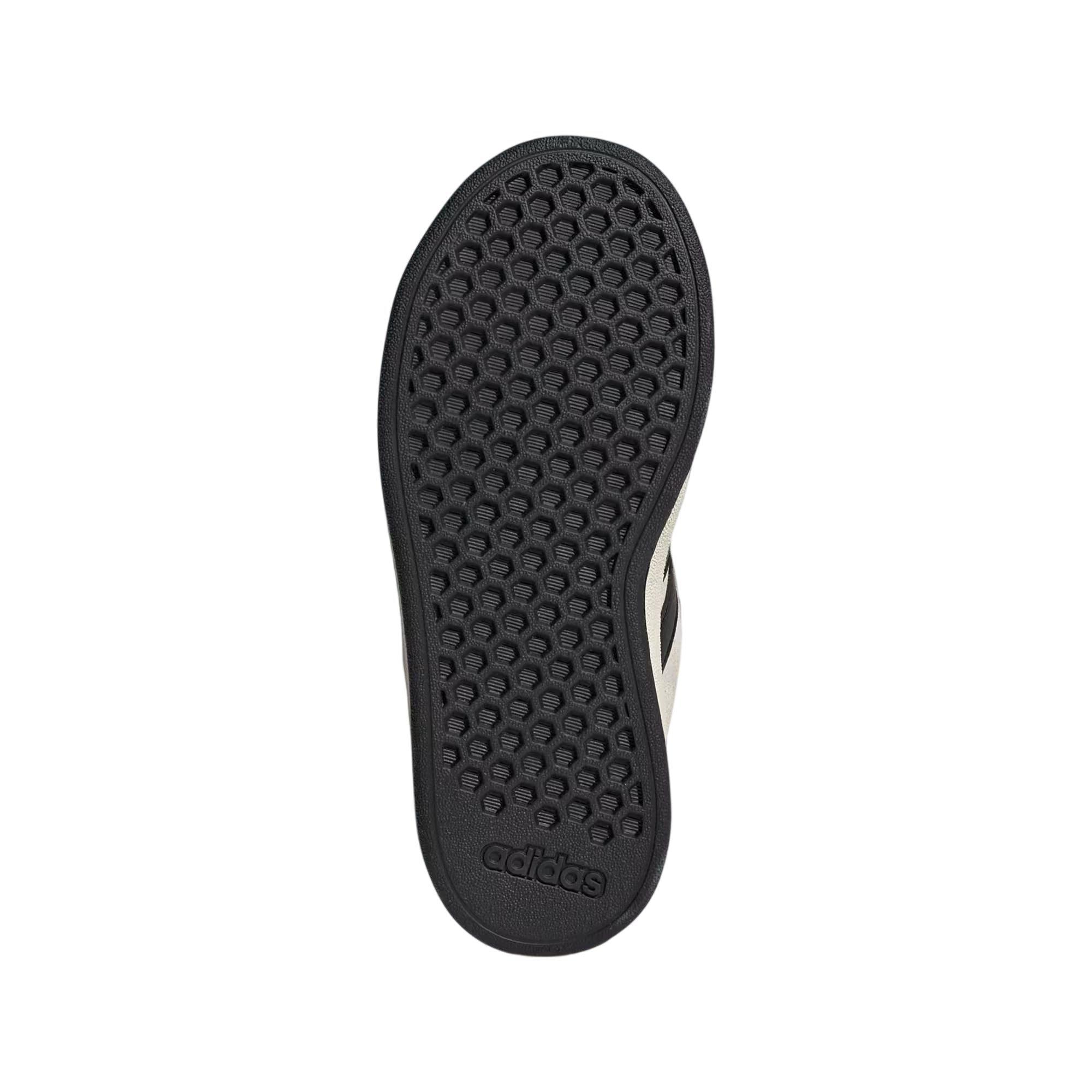 Sneakers Junior Grand Court 00s, con tomaia Bianca ed iconiche 3 stripes Nere