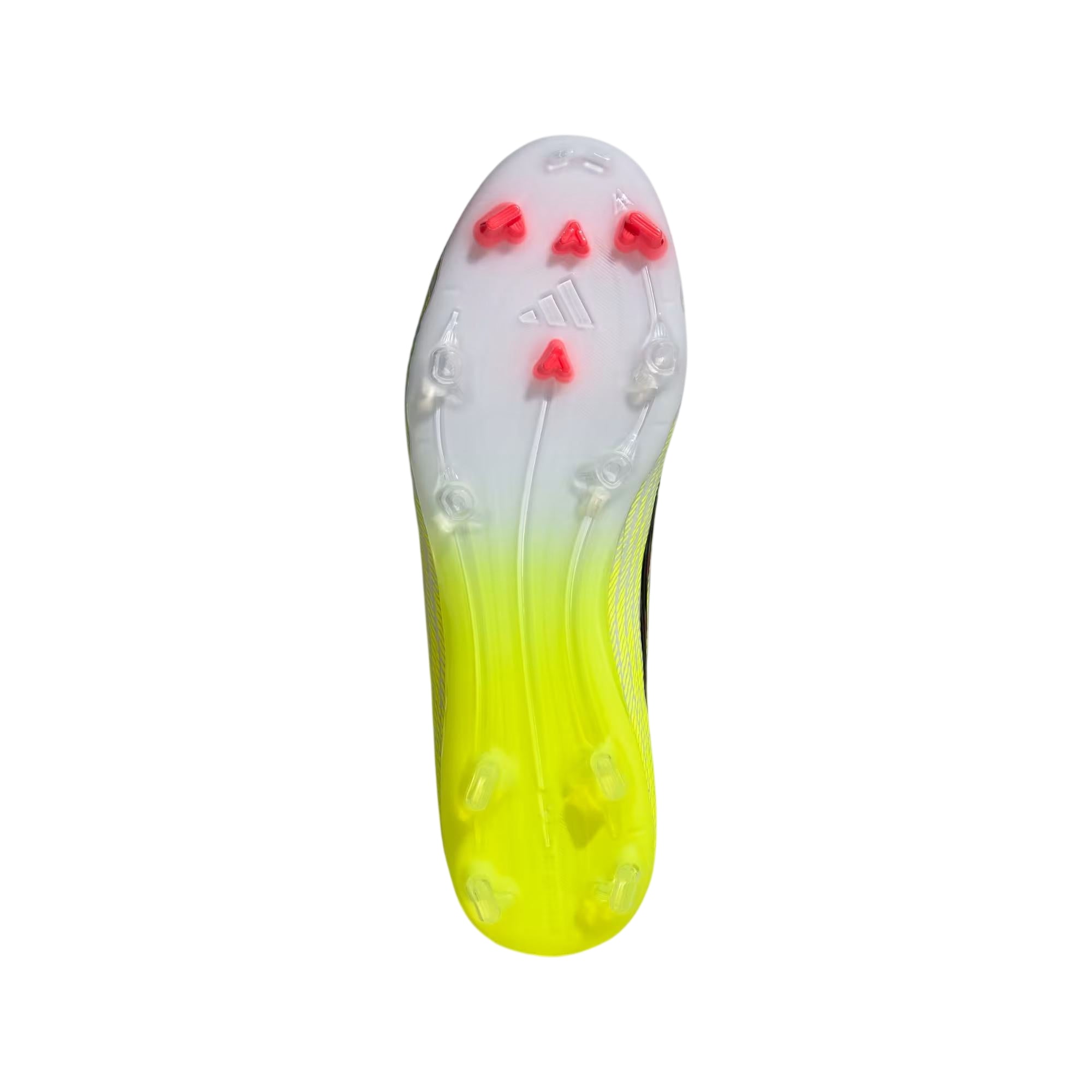 Scarpa da calcio F50 LEAGUE gialla con tacchetti rosa - suola