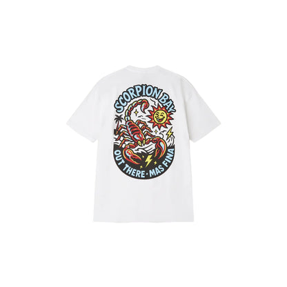 T-shirt stampata Bambino "Scorpion Cartoon" Bianco retro