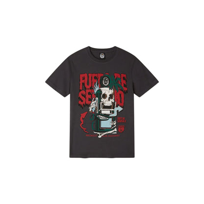 T-shirt Junior stampata "Out Of Service" Grigio