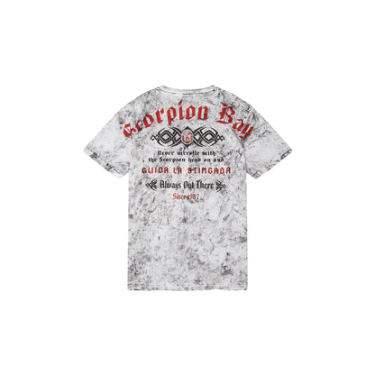 T-shirt Junior effetto dirty "Cuida la Stingada" retro
