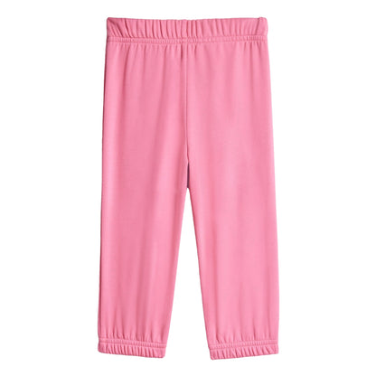 Set Tuta per Neonati tinta unita rosa: dettaglio pantalone retro