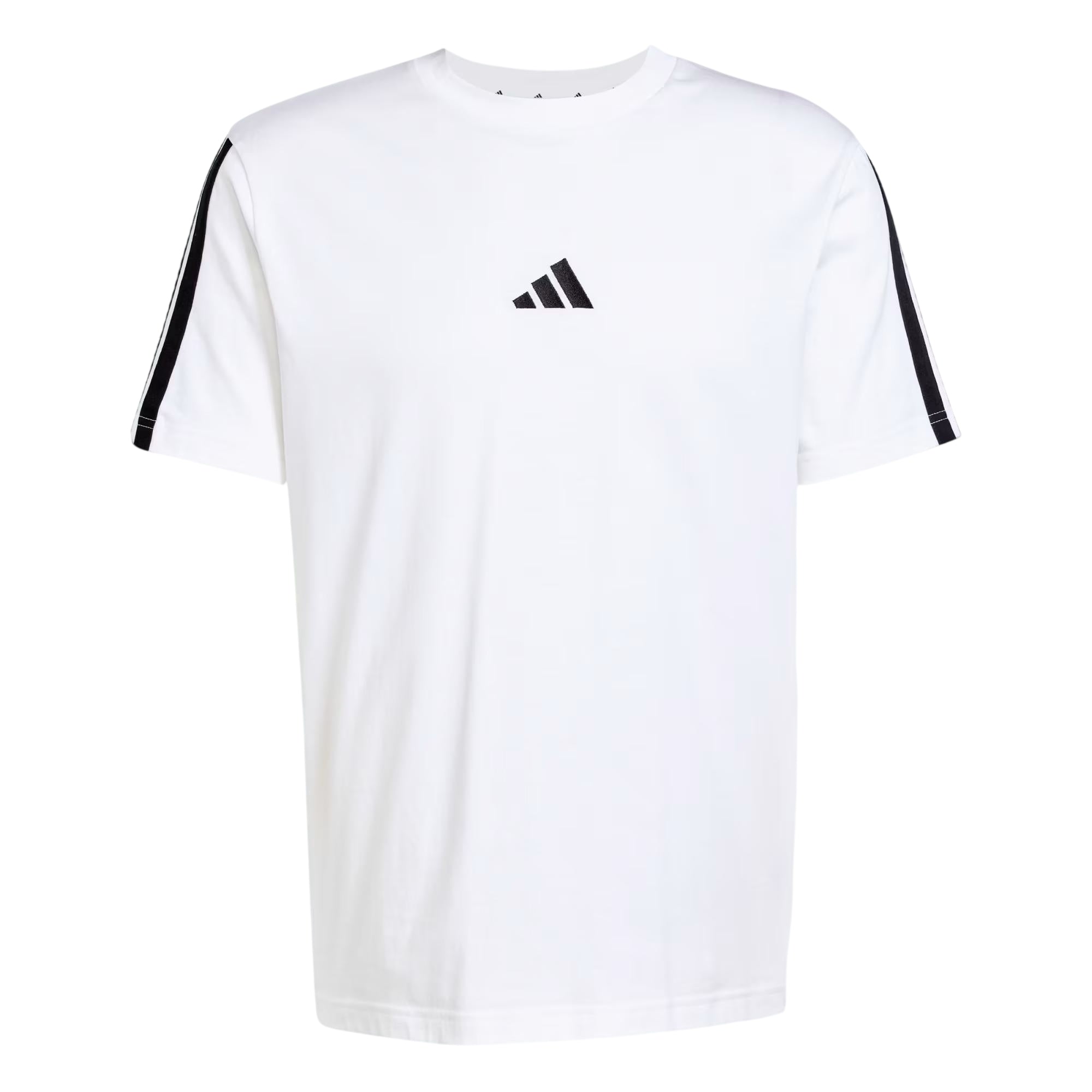 T-shirt bianca uomo Essentials 3Stripes Single Jersey