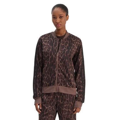 Tuta Donna Essentials 3Stripes Animal Marrone - felpa