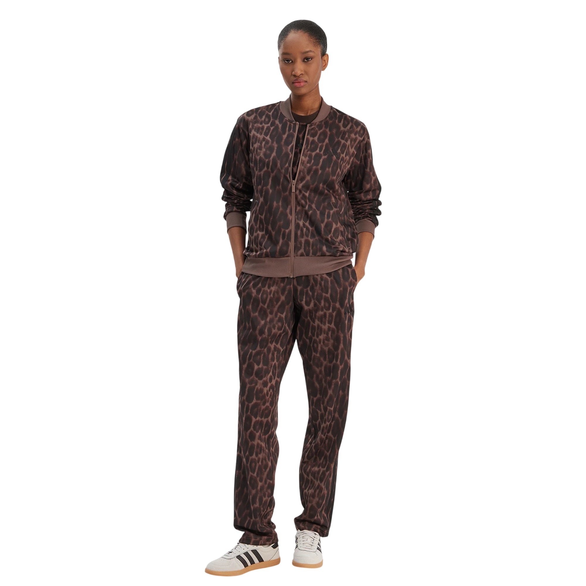 Tuta Donna Essentials 3Stripes Animal Marrone