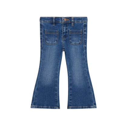 Jeans Bambina a zampa in denim