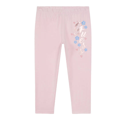 Leggings Bambina con logo stampa metallizzata