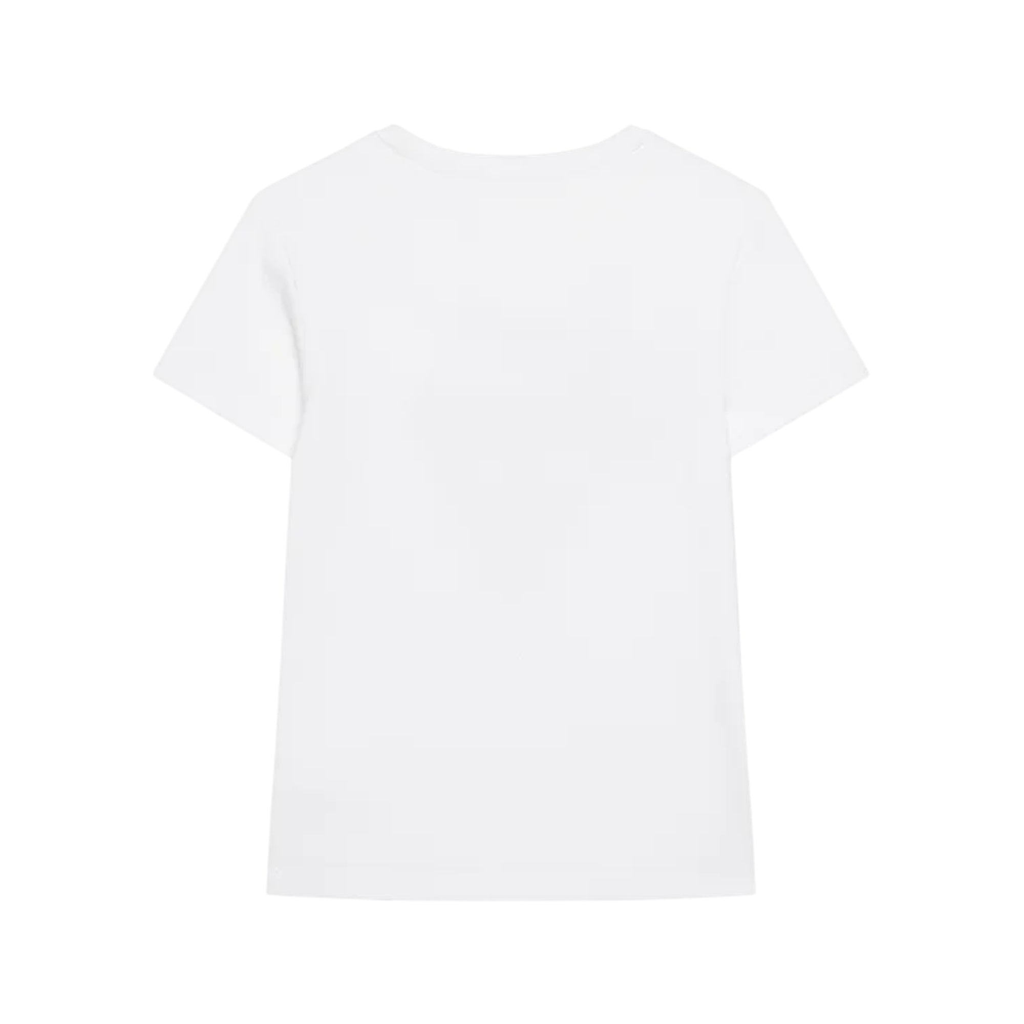 T-shirt Junior Bianca, con stampa frontale e giorocollo
