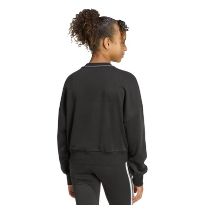 Felpa Bambina con scollo a V retro