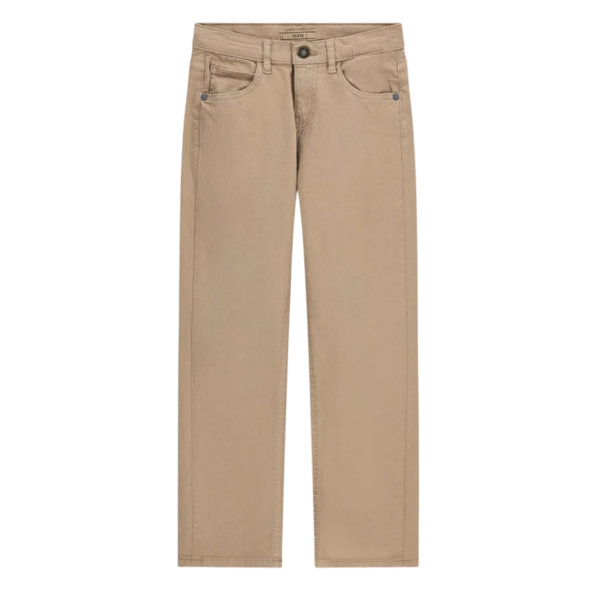 Jeans Junior Beige, in cotone, con cinque tasche