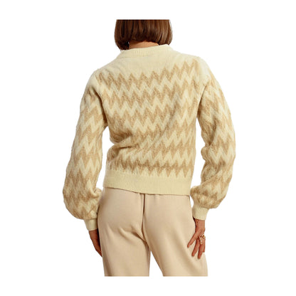 Maglione Donna Beige Molly Bracken Zig Zag