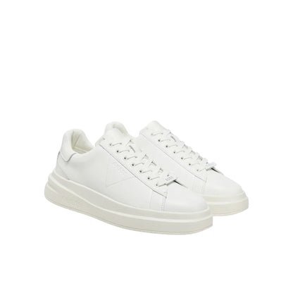 Sneakers Uomo con tomaia in similpelle, punta tonda e logo tono su tono laterale