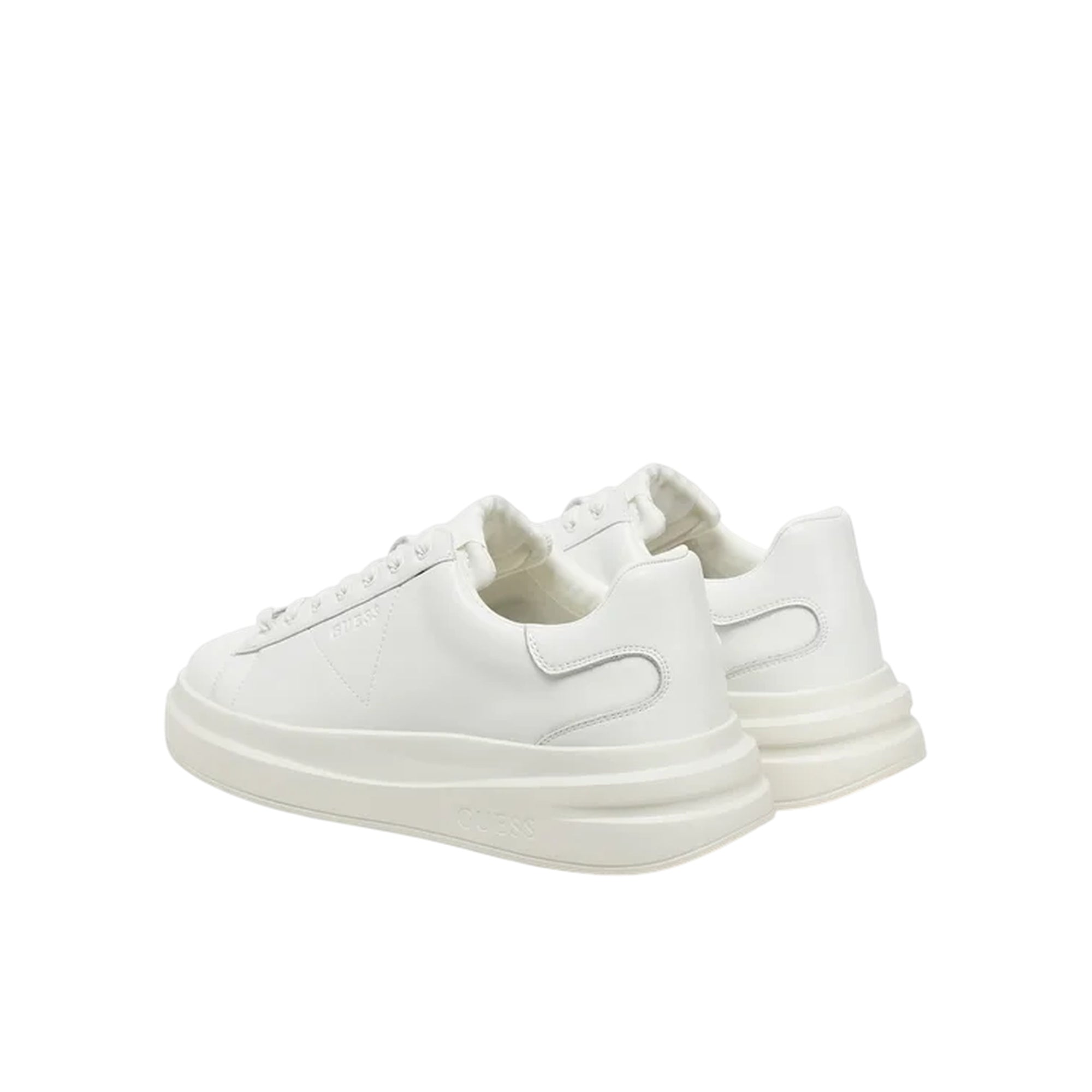 Sneakers Uomo con tomaia in similpelle, punta tonda e logo tono su tono laterale