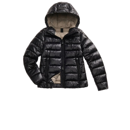 Piumino Donna Caroll corto, con cappuccio e zip frontale